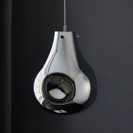 Endon 99788 - Pendul cu cablu EUROPA 1xE27/10W/230V negru fumuriu