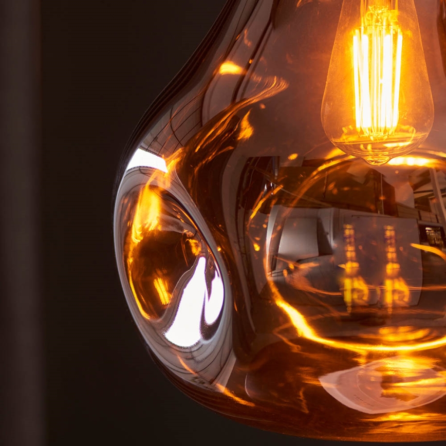 Endon 99790 - Pendul pe cablu EUROPA 1xE27/10W/230V maro fumuriu