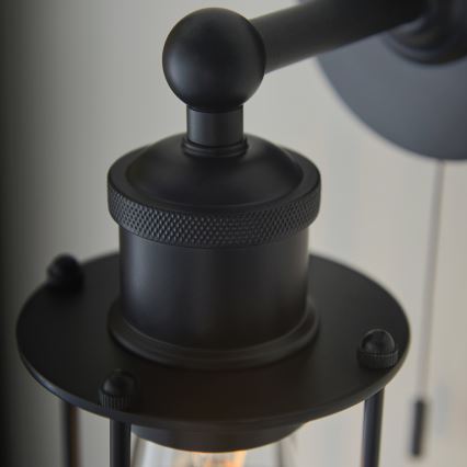 Endon 99948 - Aplica de perete pentru baie CREW, 1xE27/6W/230V, IP44, negru