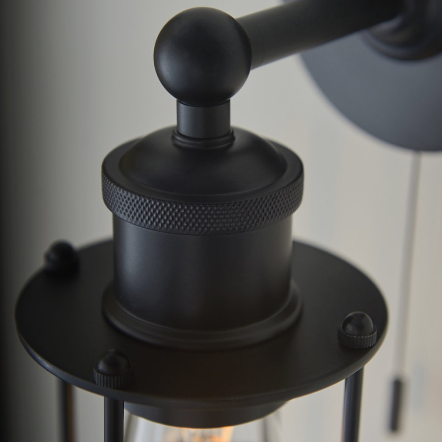 Endon 99948 - Aplica de perete pentru baie CREW, 1xE27/6W/230V, IP44, negru