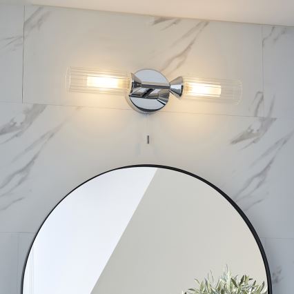 Endon NATORI 97172 - Aplica de perete pentru baie 2xG9/3W/230V IP44 crom lucios