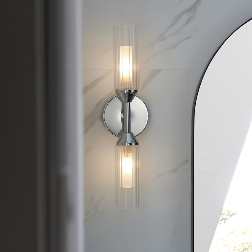 Endon NATORI 97172 - Aplica de perete pentru baie 2xG9/3W/230V IP44 crom lucios
