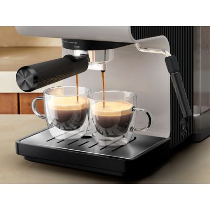Espressor pentru două cești Krups AUTHENTIC 1450W/230V gri