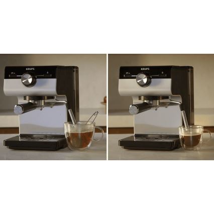 Espressor pentru două cești Krups AUTHENTIC 1450W/230V gri