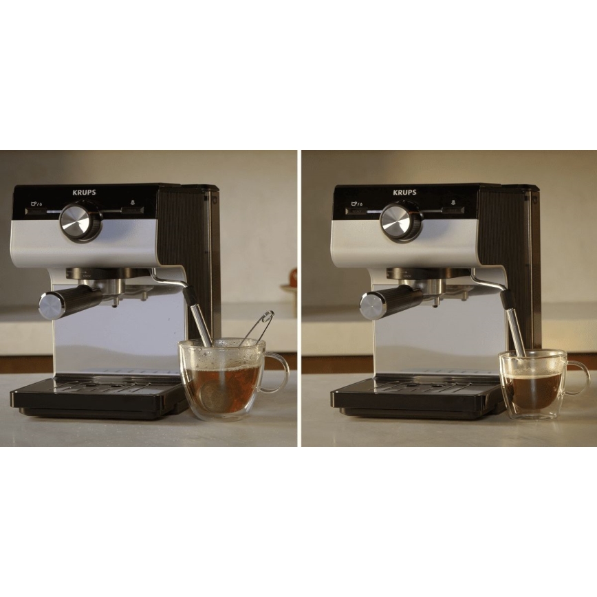 Espressor pentru două cești Krups AUTHENTIC 1450W/230V gri