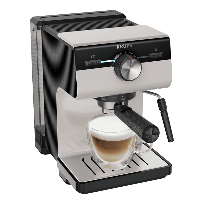 Espressor pentru două cești Krups AUTHENTIC 1450W/230V gri