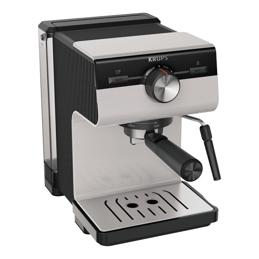 Espressor pentru două cești Krups AUTHENTIC 1450W/230V gri