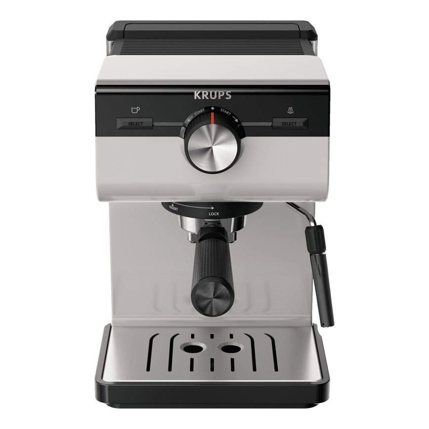 Espressor pentru două cești Krups AUTHENTIC 1450W/230V gri