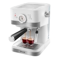 Espressor Sencor 1050W/230V alb/crom mat