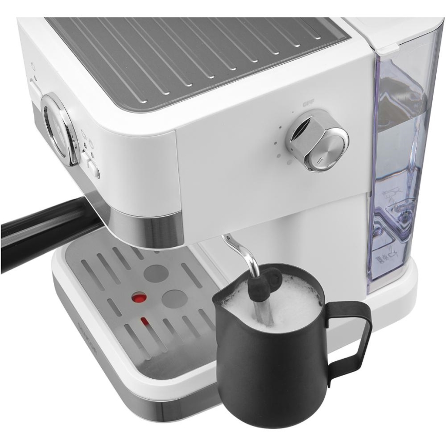 Espressor Sencor 1050W/230V alb/crom mat