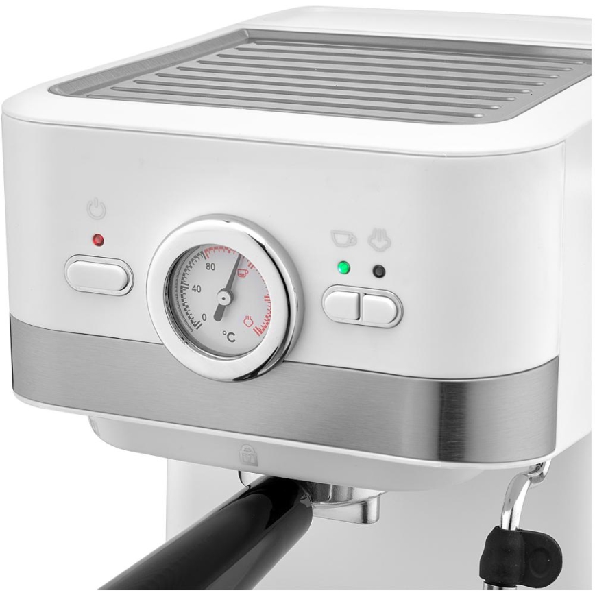 Espressor Sencor 1050W/230V alb/crom mat