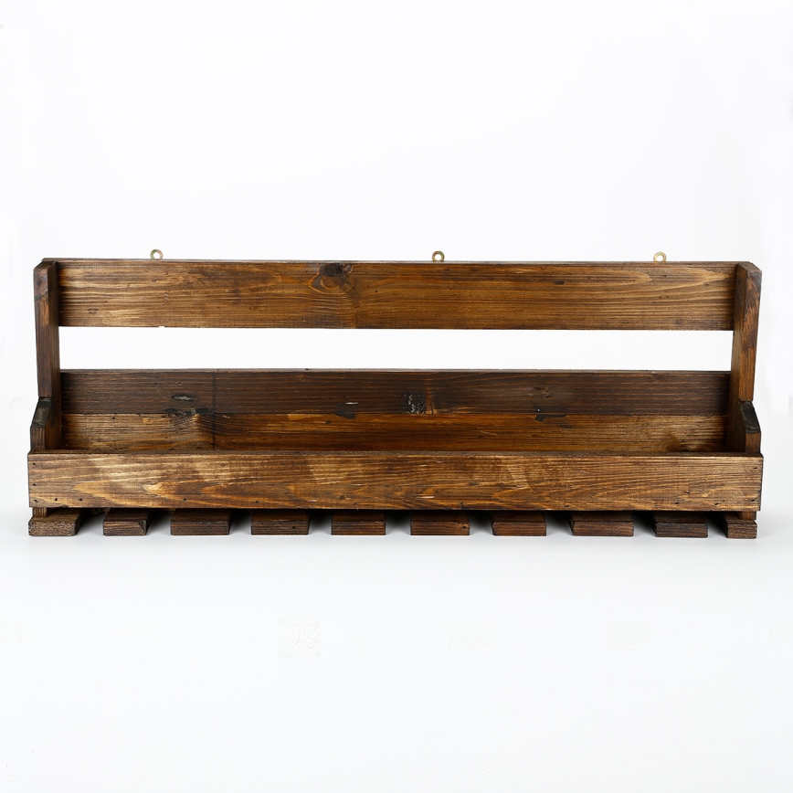 Etajeră de perete 28x102 cm maro molid