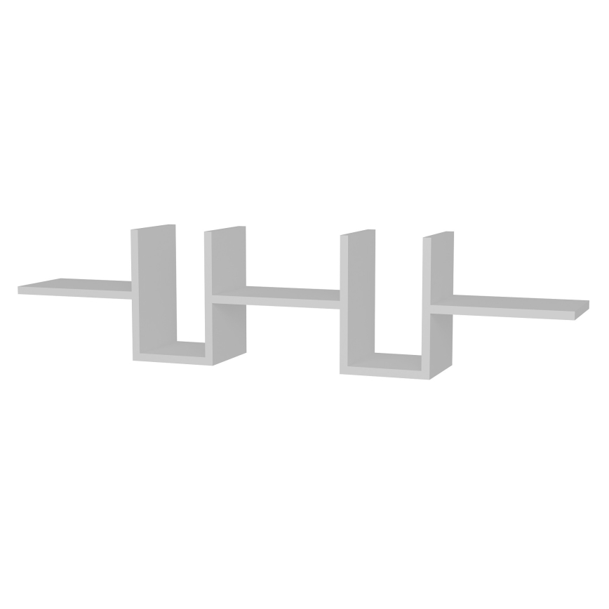 Etajeră de perete ALONZA 20x130 cm albă