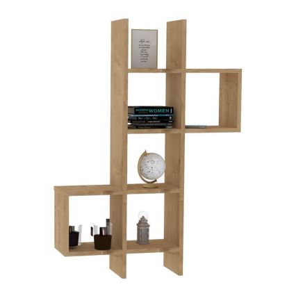 Etajeră de perete KENO 125x79 cm maro