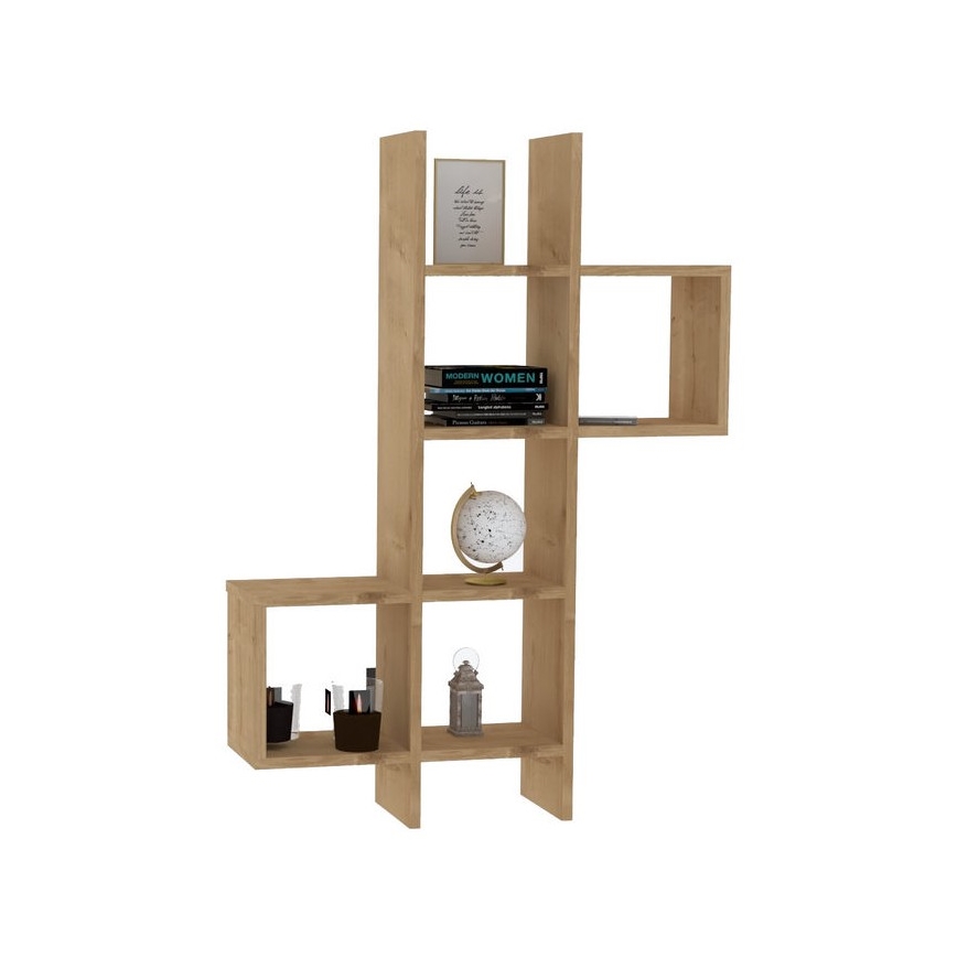 Etajeră de perete KENO 125x79 cm maro