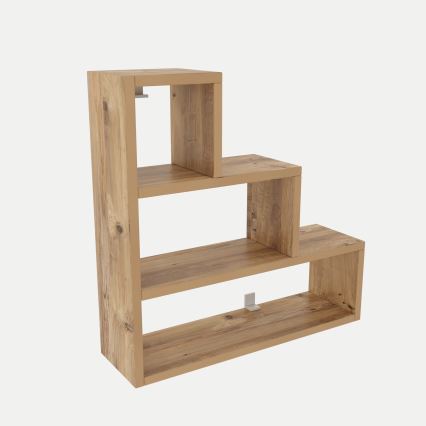 Etajeră de perete PIRAMIT 62x62 cm maro