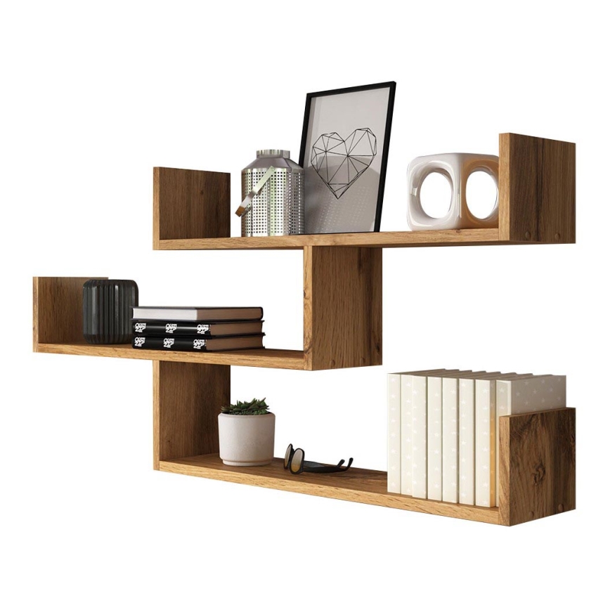 Etajeră de perete TRIO 55x119 cm stejar wotan