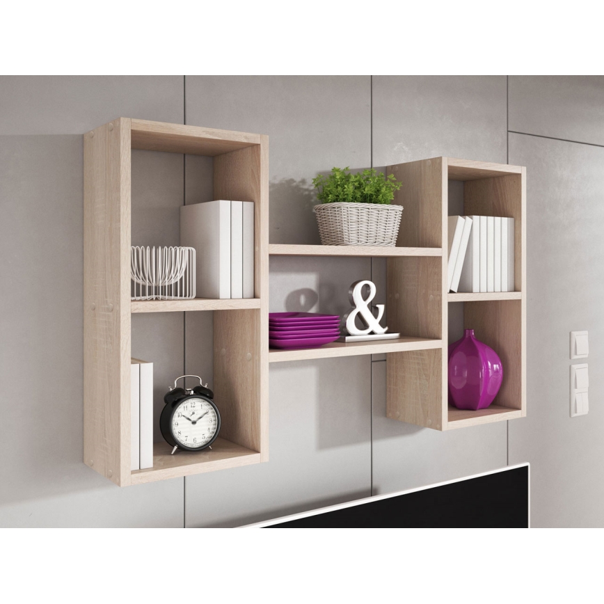 Etajeră de perete TRIO 60x102 cm stejar sonoma