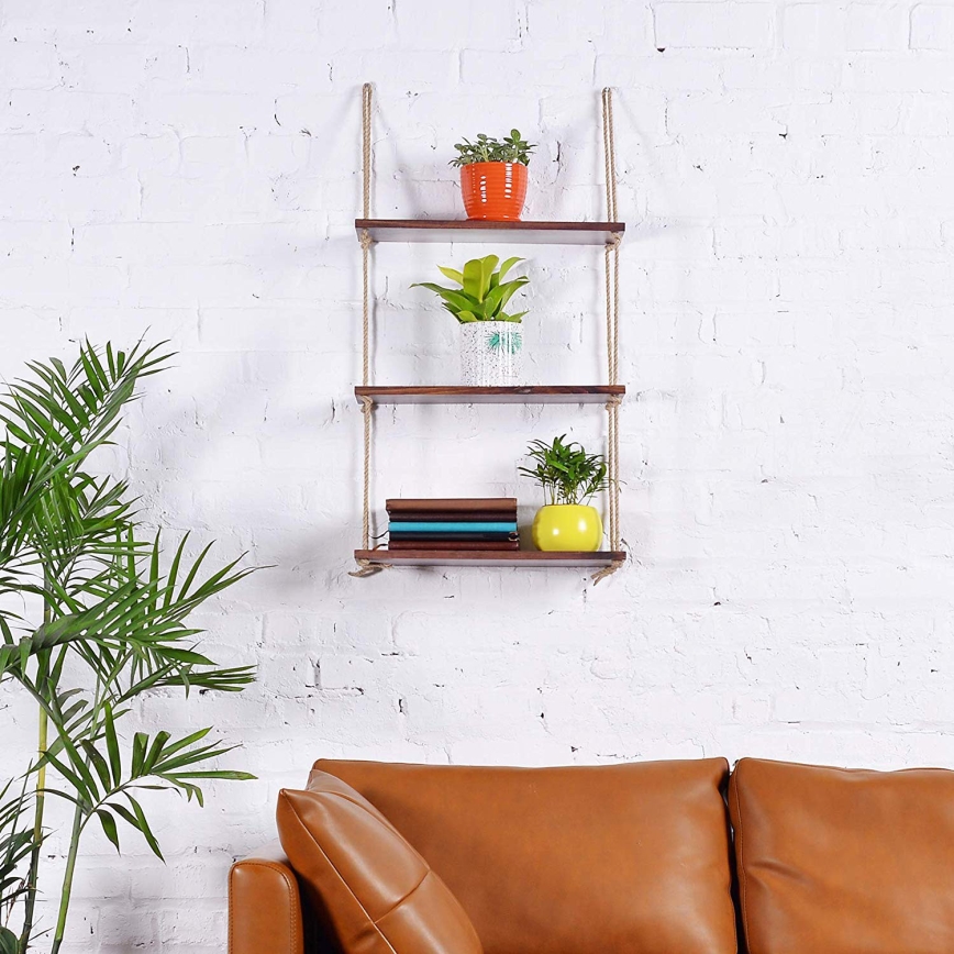 Etajeră suspendată 120x60 cm molid