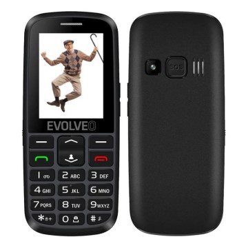 Evolveo - EasyPhone EG, telefon 4G pentru seniori, negru