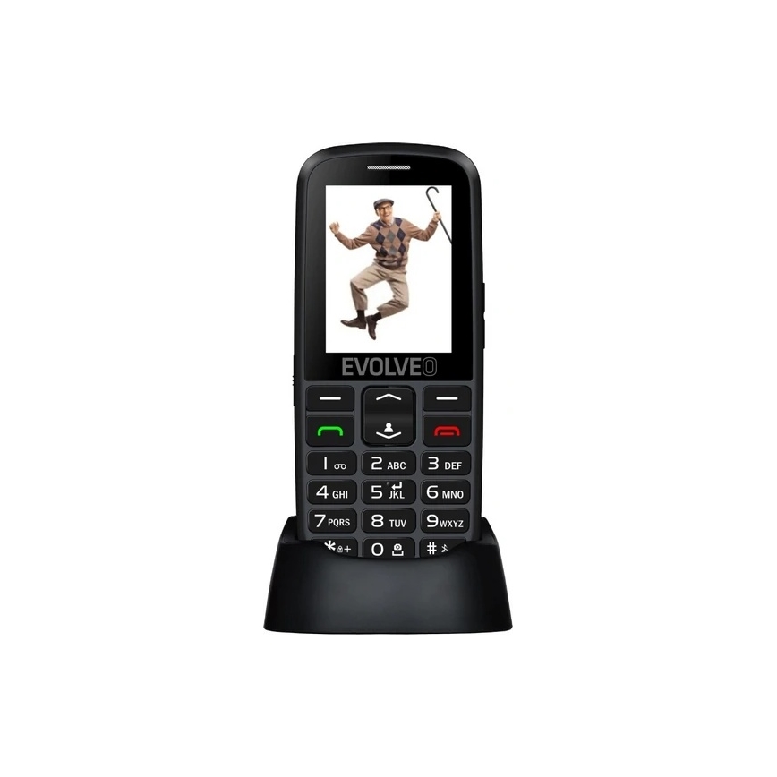 Evolveo - EasyPhone EG, telefon 4G pentru seniori, negru