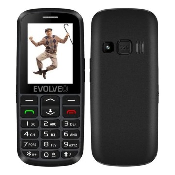 Evolveo - EasyPhone EG, telefon mobil 4G pentru seniori, negru