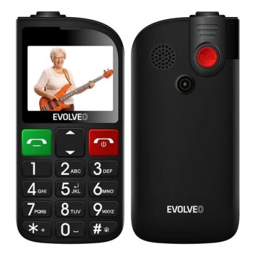 Evolveo EasyPhone FL, telefon mobil pentru seniori, negru