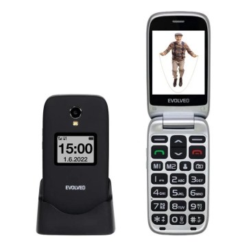 Evolveo - EasyPhone FS telefon mobil cu clapetă pentru seniori 2.8