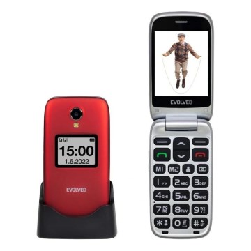 Evolveo - EasyPhone FS, telefon mobil cu clapetă pentru seniori, 2.8