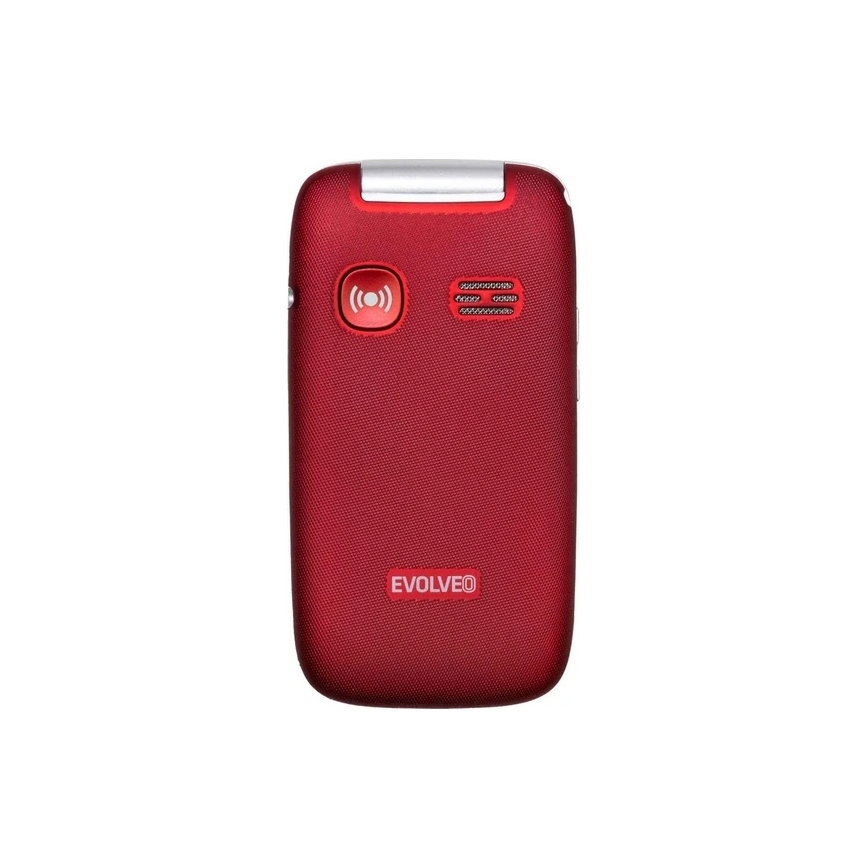 Evolveo - EasyPhone FS, telefon mobil cu clapetă pentru seniori, 2.8 roșu