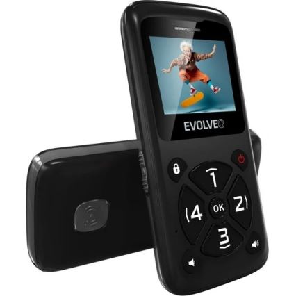 Evolveo - EasyPhone ID, telefon mobil pentru seniori, negru