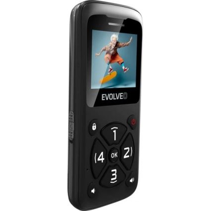 Evolveo - EasyPhone ID, telefon mobil pentru seniori, negru