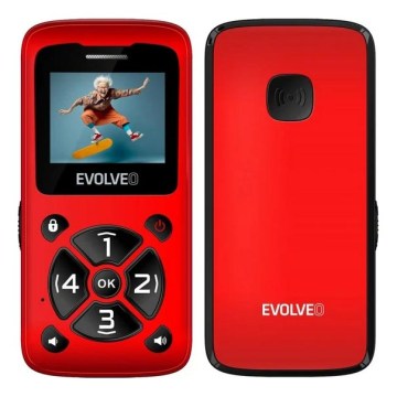 Evolveo - EasyPhone ID telefon mobil roșu pentru seniori