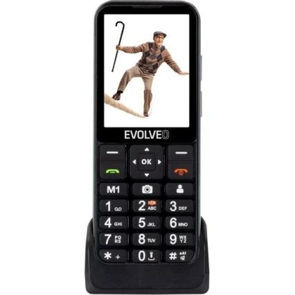 Evolveo - EasyPhone LT, telefon mobil 4G pentru seniori, negru