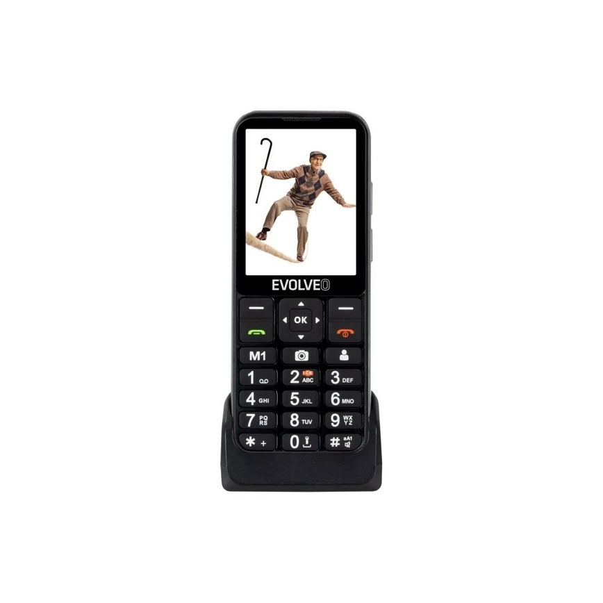 Evolveo - EasyPhone LT, telefon mobil 4G pentru seniori, negru