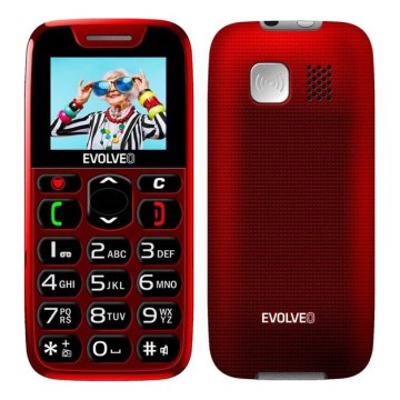 Evolveo - EasyPhone telefon mobil roșu pentru seniori