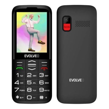 Evolveo - EasyPhone XO, telefon mobil pentru seniori, negru