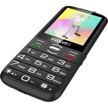 Evolveo - EasyPhone XO, telefon mobil pentru seniori, negru