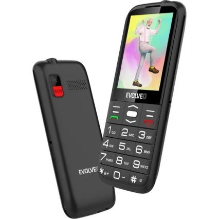 Evolveo - EasyPhone XO, telefon mobil pentru seniori, negru