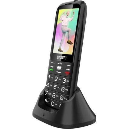 Evolveo - EasyPhone XO, telefon mobil pentru seniori, negru