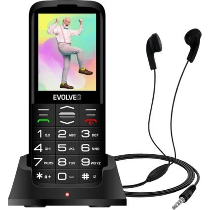 Evolveo - EasyPhone XO, telefon mobil pentru seniori, negru
