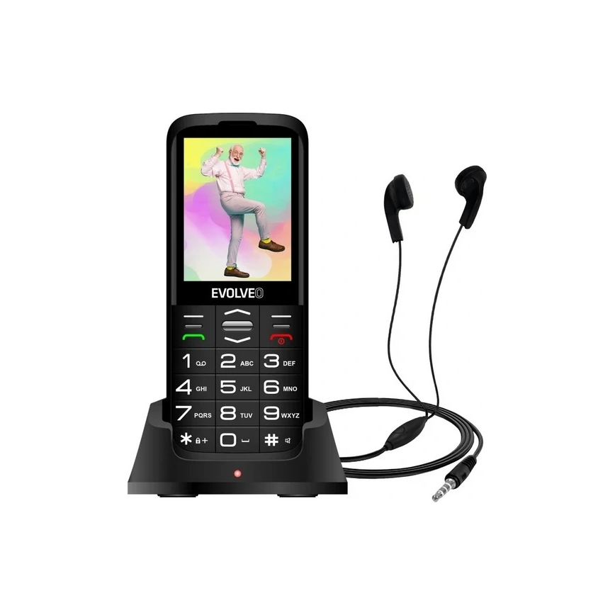 Evolveo - EasyPhone XO, telefon mobil pentru seniori, negru