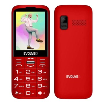 Evolveo - EasyPhone XO, telefon mobil pentru seniori, roșu