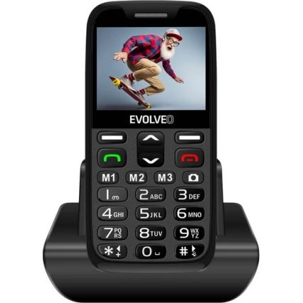Evolveo - EasyPhone XR 2G telefon mobil pentru seniori, negru