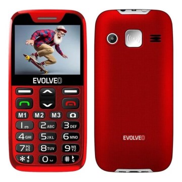 Evolveo - EasyPhone XR 4G, telefon mobil pentru seniori, roșu