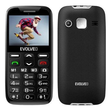 Evolveo - EasyPhone XR, telefon mobil 4G pentru seniori, negru