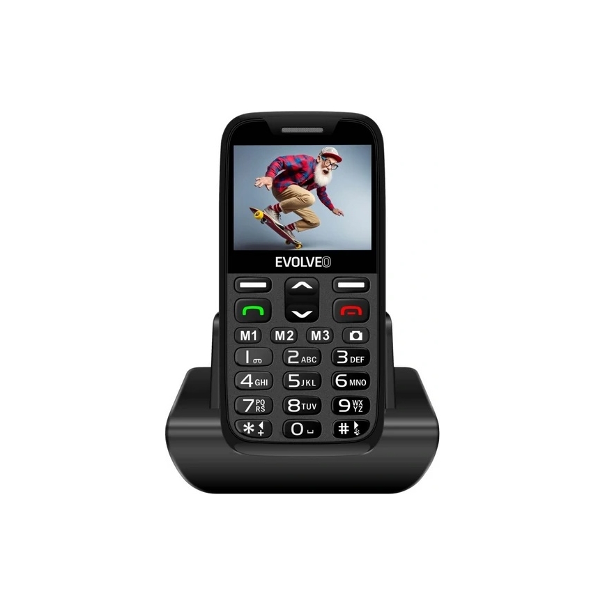 Evolveo - EasyPhone XR, telefon mobil 4G pentru seniori, negru