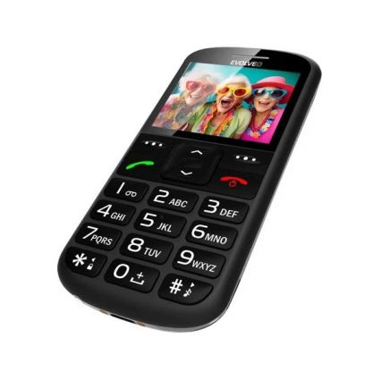 Evolveo - EasyPhone XS, telefon mobil pentru seniori, negru