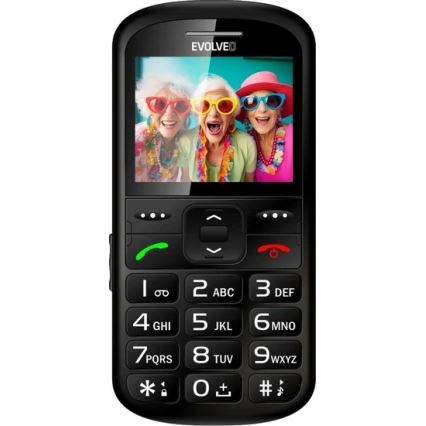 Evolveo - EasyPhone XS, telefon mobil pentru seniori, negru