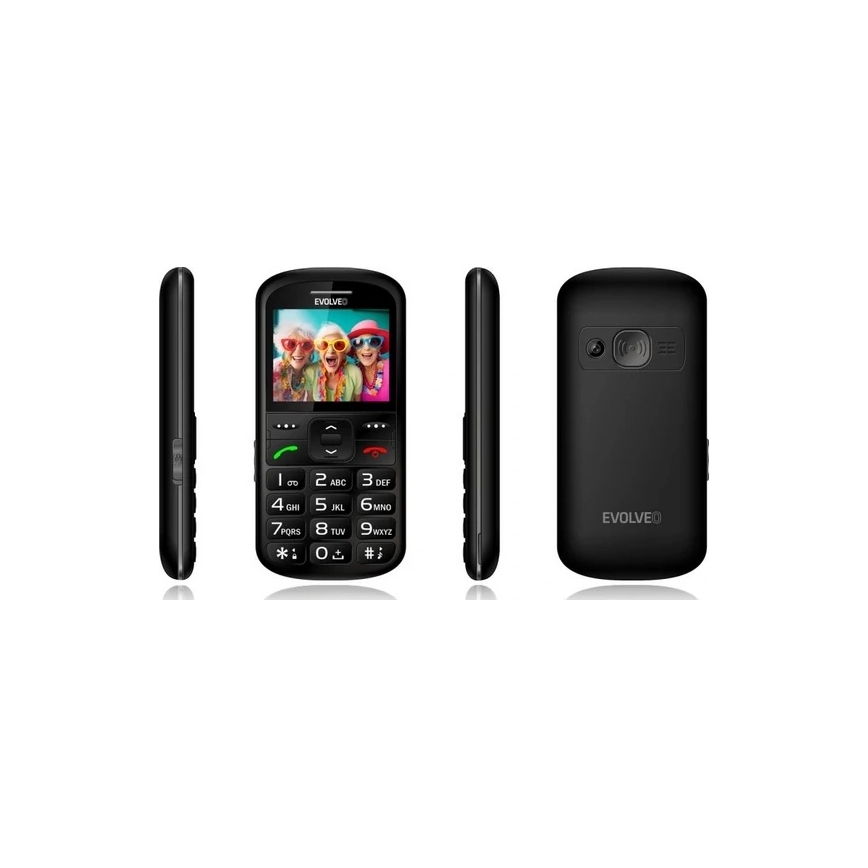 Evolveo - EasyPhone XS, telefon mobil pentru seniori, negru